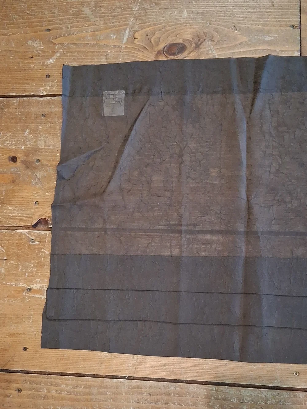(3) Tailored Valances, Sheer‎ Brown Color, Crushed Voile, NIB.